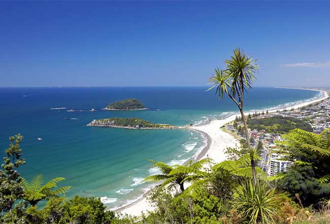 Mt-Maunganui-Accomodation View from the top of Mt Maunganui